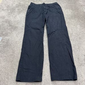 Stone Island Textured Cotton Button Fly Pants Mens 54 Us 38 Navy Blue Straight